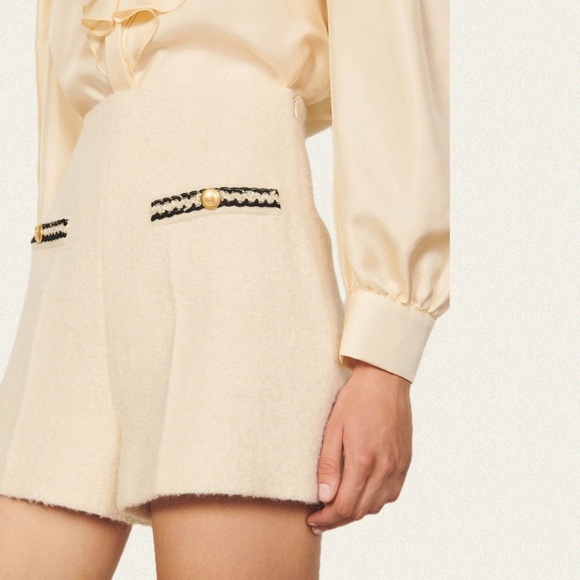 Sandro Natty Boucle Shorts - Picture 5 of 9